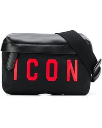 DSquared² Gürteltasche mit Logo - Schwarz