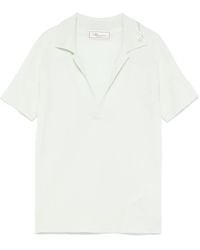 Blumarine - Logo-Appliqué Polo Top - Lyst
