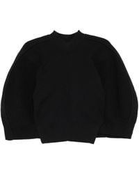 Sacai - Pullover Mit Puffärmeln - Lyst