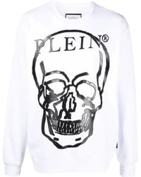 Philipp Plein - Skull-Print Long-Sleeve Sweatshirt - Lyst