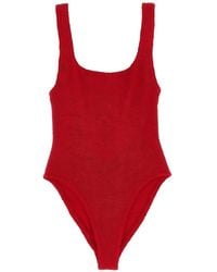 Hunza G - Maillot De Bain À Encolure Carrée - Lyst