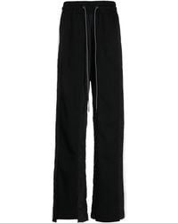 Mostly Heard Rarely Seen - Stripe-detail Cotton Track Trousers - Lyst