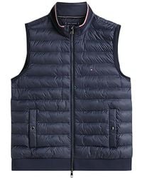 Tommy Hilfiger - Quilted Panelled Gilet - Lyst