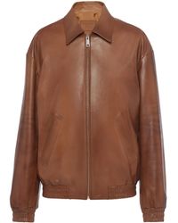 Prada - Bomberjack Met Rits - Lyst