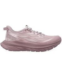 Hoka One One - Mach Remastered Aura Mesh-Panelled Chunky-Sole Sneakers - Lyst
