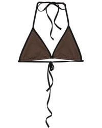 TOTEME - Triangle Tie-Fastening Bikini Top - Lyst