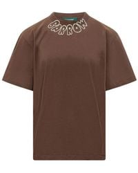 Barrow - T-Shirt En Coton À Imprimé Graphique - Lyst