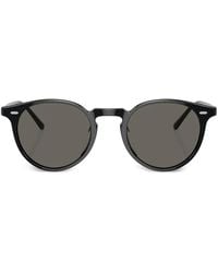 Oliver Peoples - Round-Frame Tinted-Lenses Sunglasses - Lyst