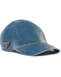 Prada - Baseballkappe Im Jeans-Look - Lyst