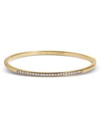 Monica Vinader - Essential Diamond Bangle Bracelet - Lyst