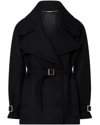 Liu Jo - Wool Coat With Belt - Lyst