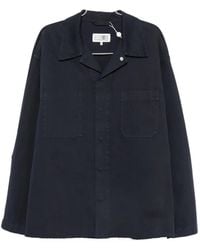 MM6 by Maison Margiela - Concealed-Fastening Patch-Pocket Shirt Jacket - Lyst