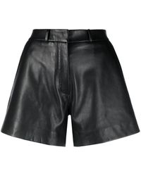 Claudie Pierlot - Mid-rise Leather Shorts - Lyst