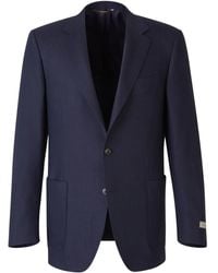 Canali - Blazer con bolsillos de parche - Lyst