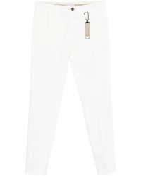 Manuel Ritz - Belt-Loop Logo-Patch Trousers - Lyst