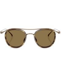 Giorgio Armani - Round-Frame Sunglasses - Lyst