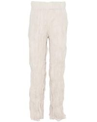 GONGDID DESIGN - Crinkled-Finish Trousers - Lyst