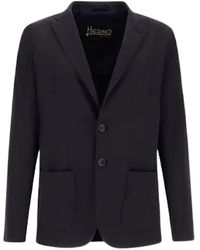 Herno - Single-Breasted Seersucker Blazer - Lyst