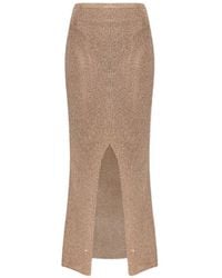 Paramidonna - Gehaakte Rok Met Split - Lyst
