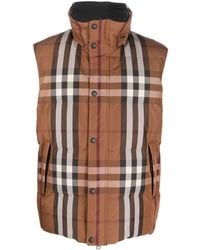 Burberry - Vintage-check Padded Gilet - Lyst