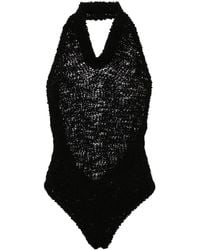 Alexandre Vauthier - Open-back Crochet Bodysuit - Lyst