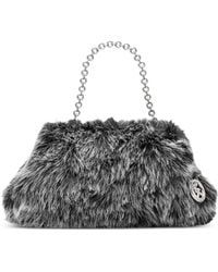 Michael Kors - Large Cloud Faux-Fur Clutch Bag - Lyst