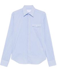 MARSĒM - Vertical-Stripe Flap-Pocket Shirt - Lyst