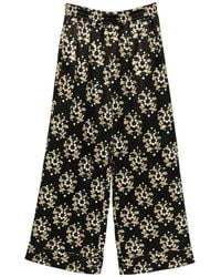 Cynthia Rowley - Silk Wide-Leg Trousers - Lyst
