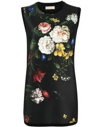 Elie Saab - Top A Fiori - Lyst