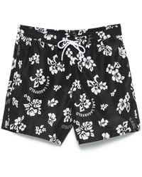 Karl Lagerfeld - Floral-Print Swim Shorts - Lyst