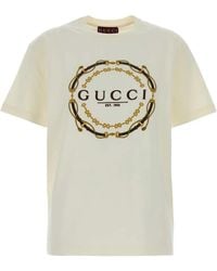 Gucci - Logo-Embroidered Cotton T-Shirt - Lyst