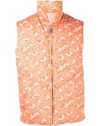 ERL - Reversible Logo-Print Padded Gilet - Lyst