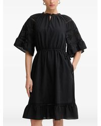 Marc O' Polo - Broderie-Anglaise Ruffled Mini Dress - Lyst