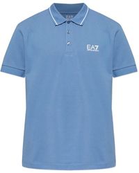 EA7 - Poloshirt Met Logo - Lyst