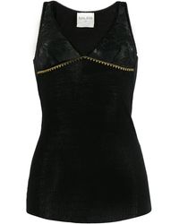 forte_forte - Lace Panel Tank Top - Lyst