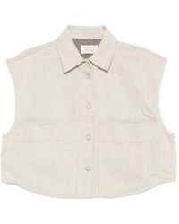 ViCOLO - Button-Up Cropped Gilet - Lyst