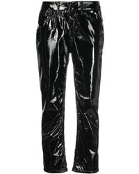 Dondup - Pantalon Court À Effet De Brillance - Lyst