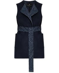 Etro - Gilet Van Wol En Kasjmier-Jacquard - Lyst