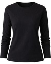 Patrick Assaraf - Crew Neck Long-Sleeved T-Shirt - Lyst