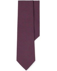 BOGGI - Cravate En Soie À Motif Géométrique En Jacquard - Lyst