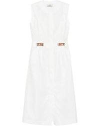 Fendi - Linen Dress - Lyst