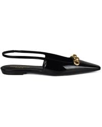 Saint Laurent - Chain-Link Detail Pumps - Lyst