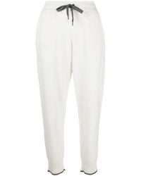Brunello Cucinelli - Tapered-Leg Cashmere Track Pants - Lyst