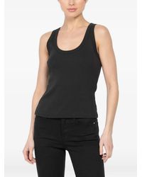 Veronica Beard - Geripptes Birke Oberteil mit U-Ausschnitt - Lyst