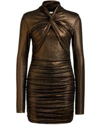 12 STOREEZ - Ruched Mini Dress - Lyst