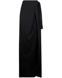 Alberta Ferretti - Draped Wrap-Style High-Waisted Skirt - Lyst