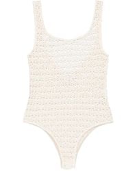 Alysi - Macramé Bodysuit - Lyst