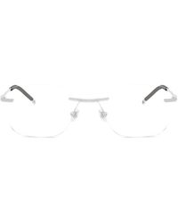 DIESEL - Rectangle-Frame Glasses - Lyst