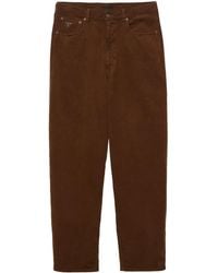 Prada - Cordhose Mit Logo - Lyst