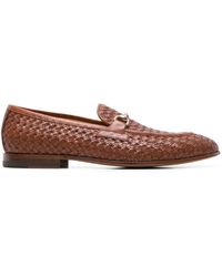 SCAROSSO - Alessandro Woven Leather Loafers - Lyst